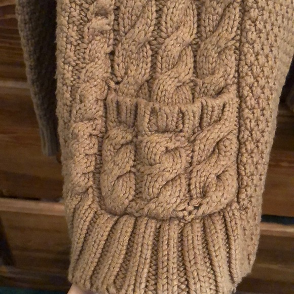 Talbots knitted cardigan size M Tan color - Picture 4 of 4